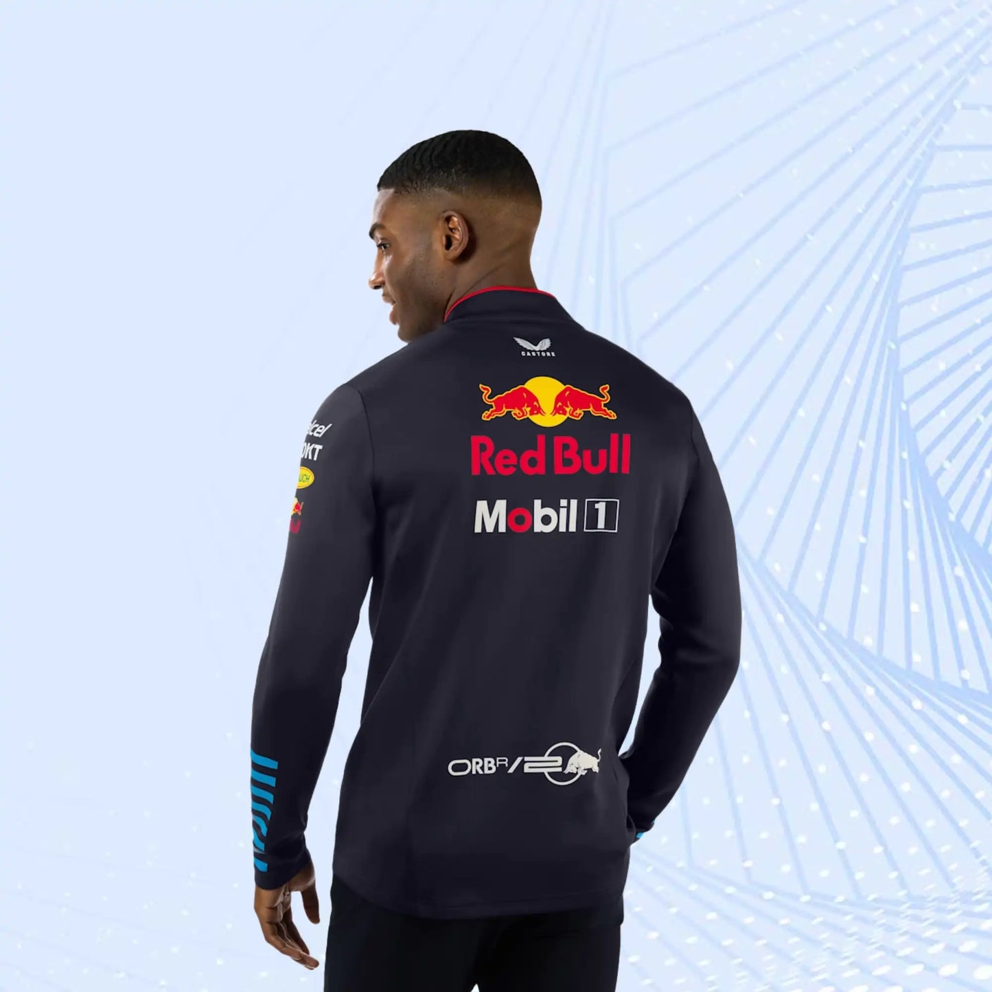 New 2024 Oracle Red Bull Racing F1 Team Replica Halfzip Sweatshirt