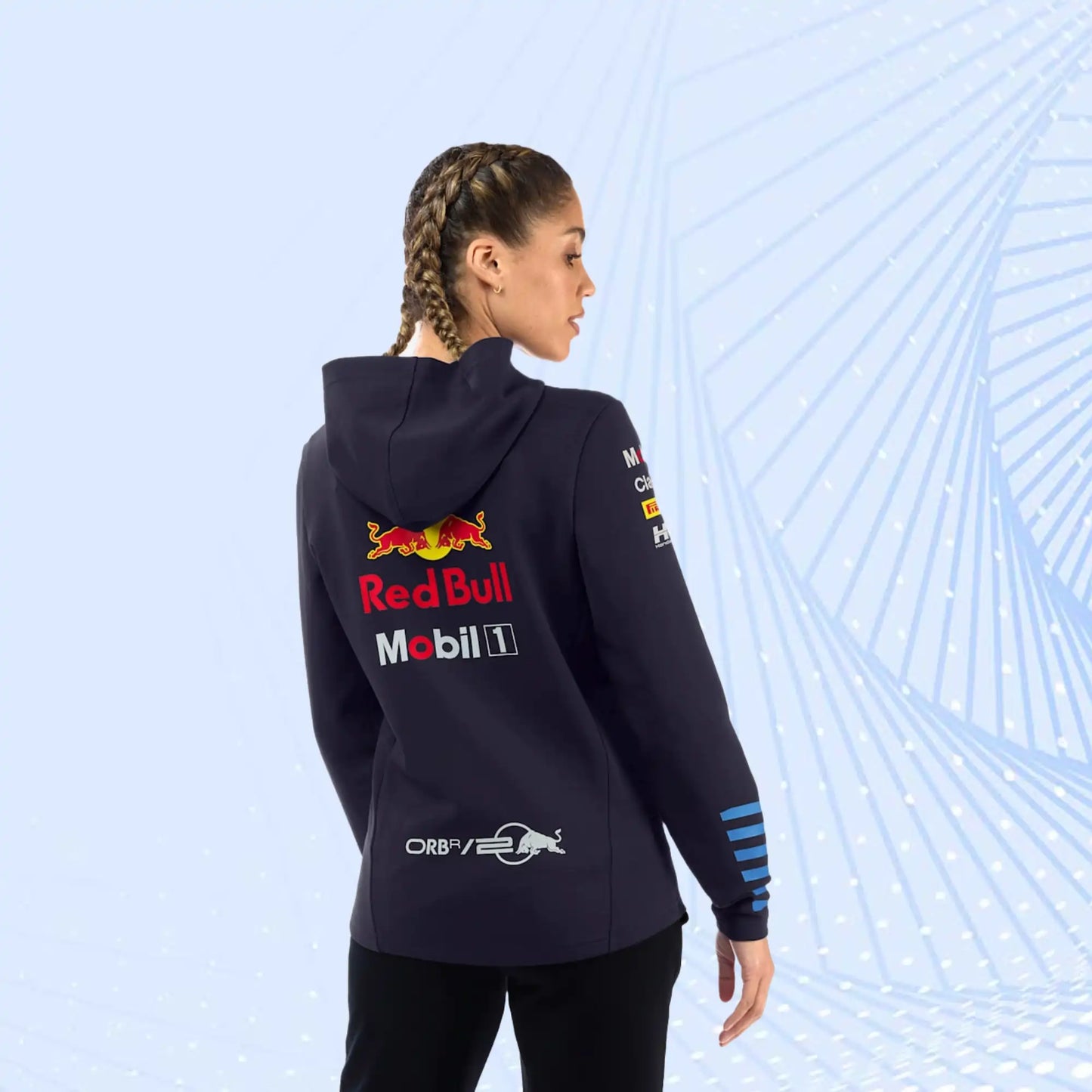 New 2024 Oracle Red Bull Racing F1 Team Replica Zip Hoodie