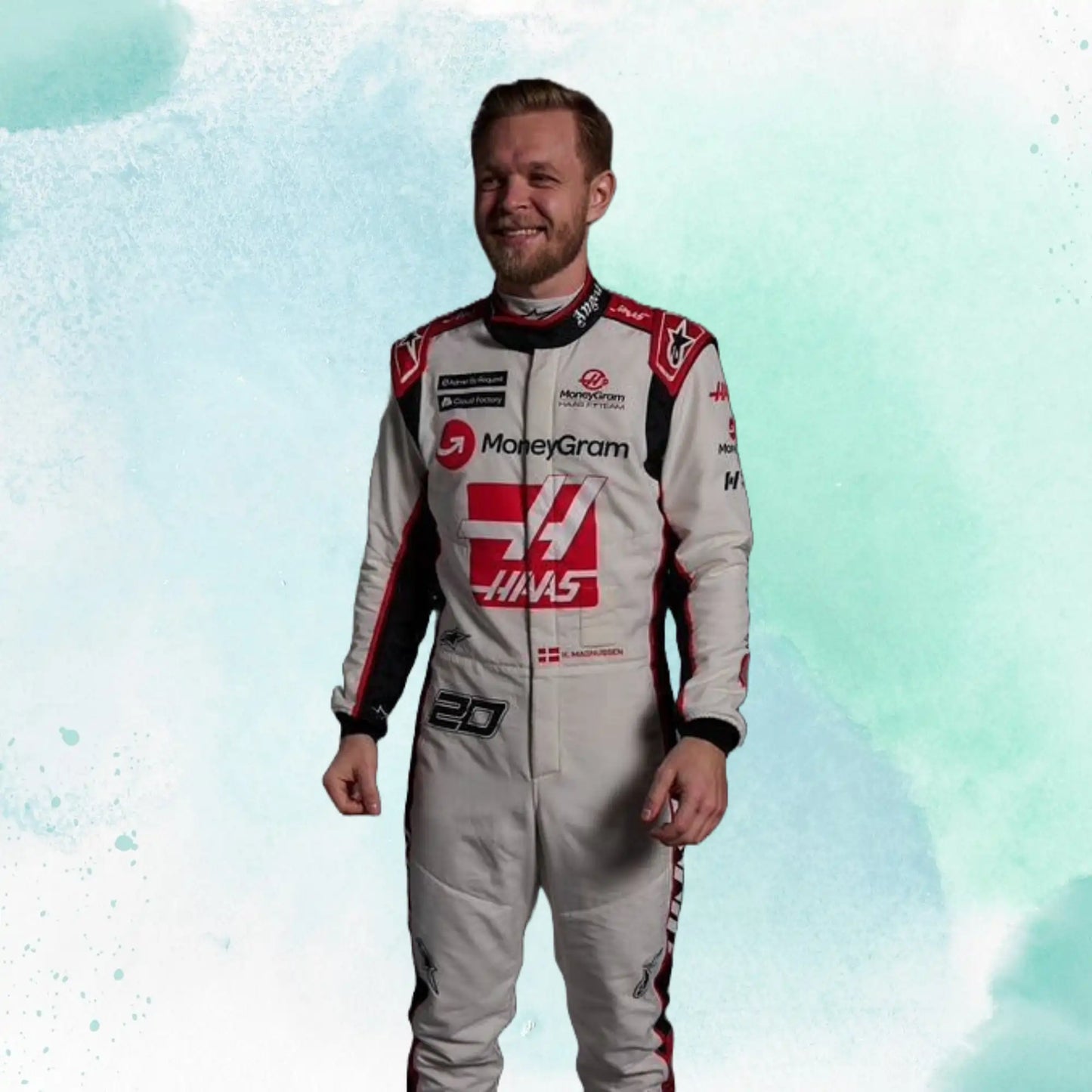 New Kevin Magnussen 2023 F1 Team Haas Replica Racing Suit