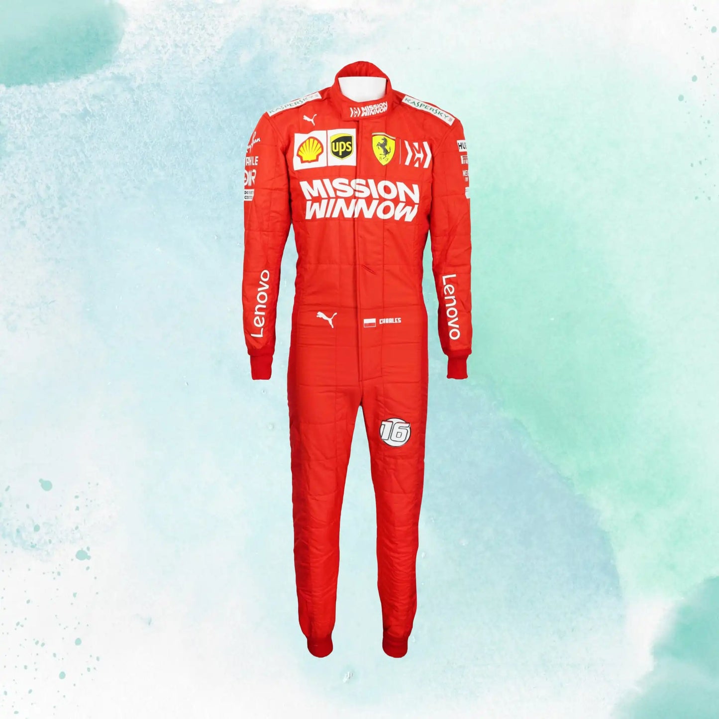 2019 Charles Leclerc Replica Racing Suit Mission Winnow Scuderia Ferrari F1