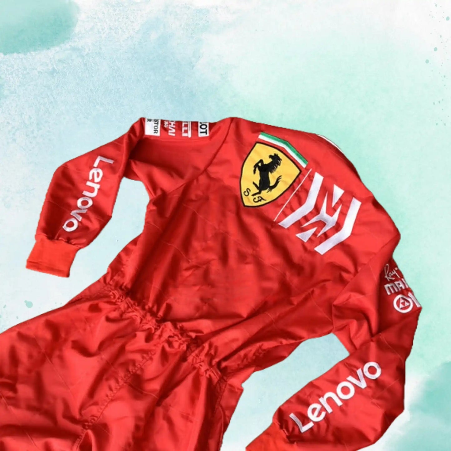 Charles Leclerc 2019 F1 Team Ferrari Mission Winnow Embroidery Replica Race Suit