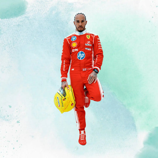 New 2026 Lewis Hamilton F1 Scuderia Ferrari HP Formula One Team Replica Racing Suit