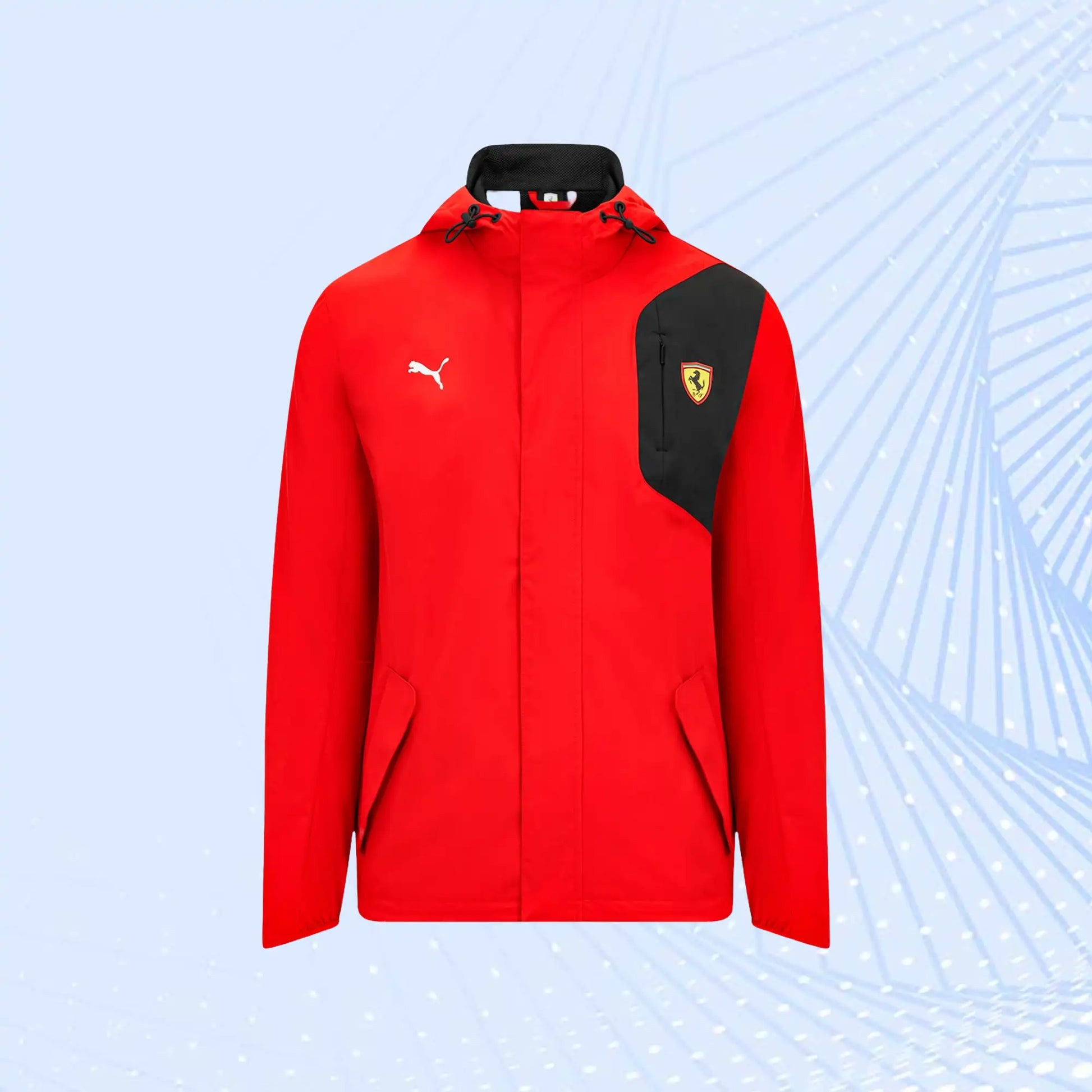 Scuderia Ferrari Puma Rain Jacket Red Craze Racewears