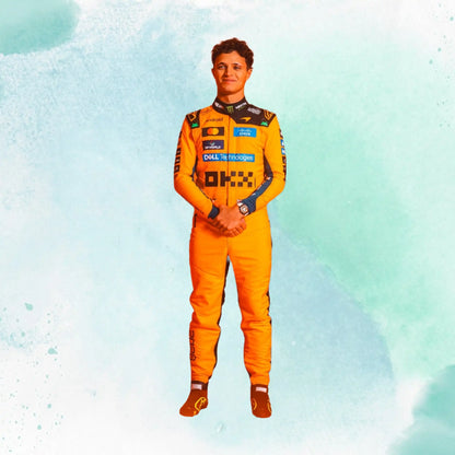 New 2026 Lando Norris Formula One McLaren F1 Team Replica Racing Suit