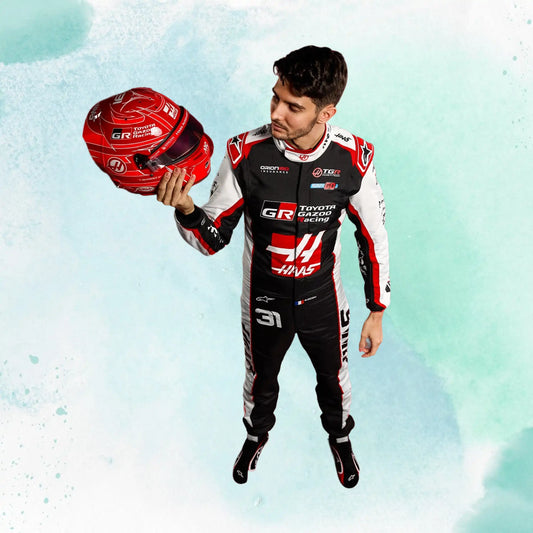 New 2026 Esteban Ocon Formula One Haas F1 Team Replica Racing Suit