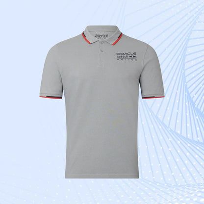 Oracle Red Bull F1 Racing Core Polo - Grey - Unisex - Formula 1 Team Wears