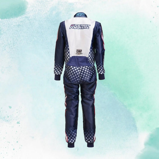 New 2025 Kosmic Sublimation Printed Overall Go Kart Driver Racing Suit