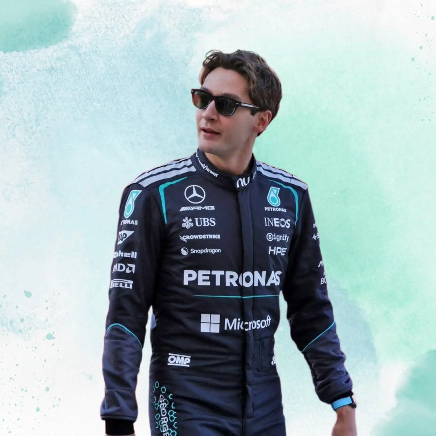 2026 George Russell & Kimi Antonelli Formula One Mercedes AMG F1 Replica Racing Suit
