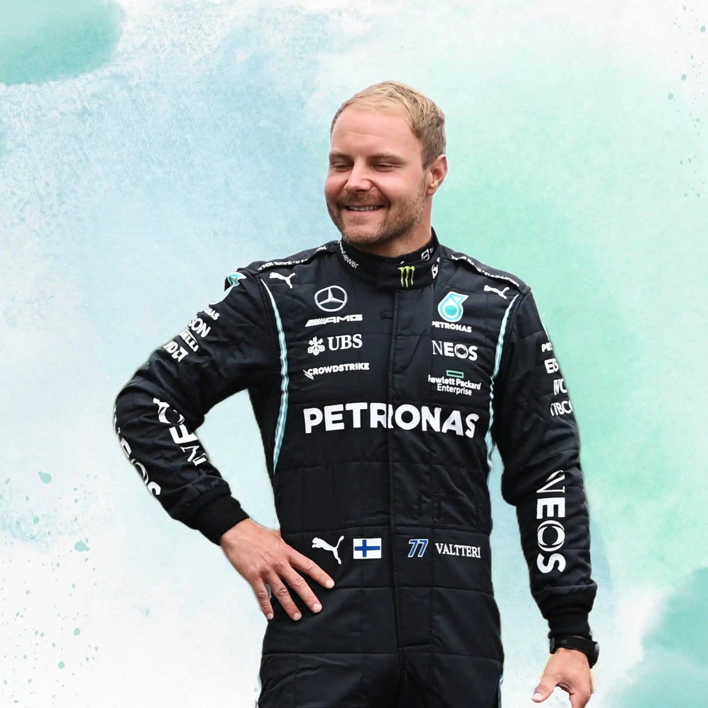 Valtteri Bottas 2021 Mercedes-AMG Petronas F1 Team Replica Racing Suit