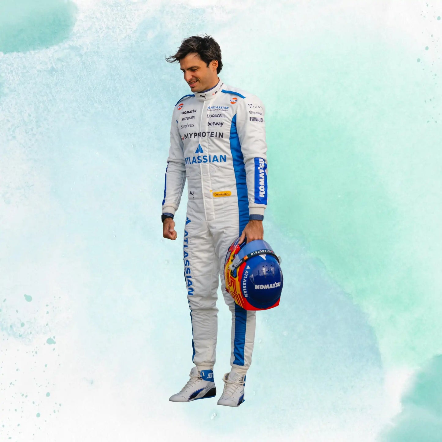 New 2026 Carlos Sainz & Alexander Albon Formula One Team Williams Racing F1 Replica Racing Suit