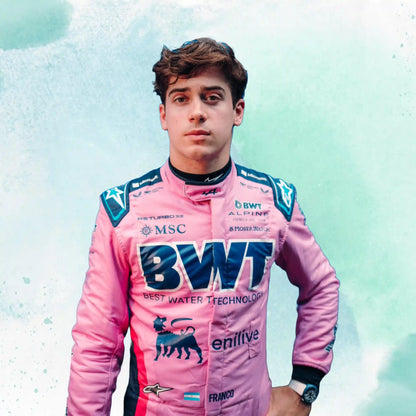 New 2025 Franco Colapinto Austrian Grand Prix BWT Alpine F1 Team Replica Racing Suit