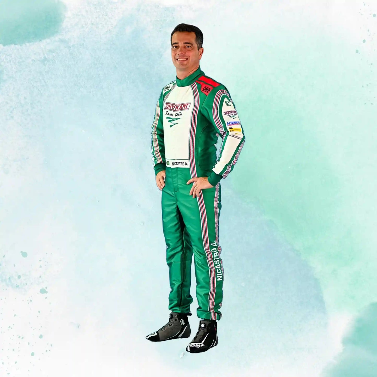 New 2024 Tony Kart Sublimation Printed Overall Go Kart Driver Racing Suit