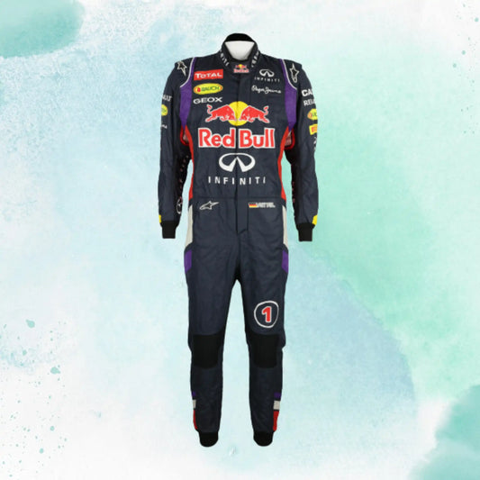 2014 Sebastian Vettel Race Red Bull Racing Formula 1 Suit Replica