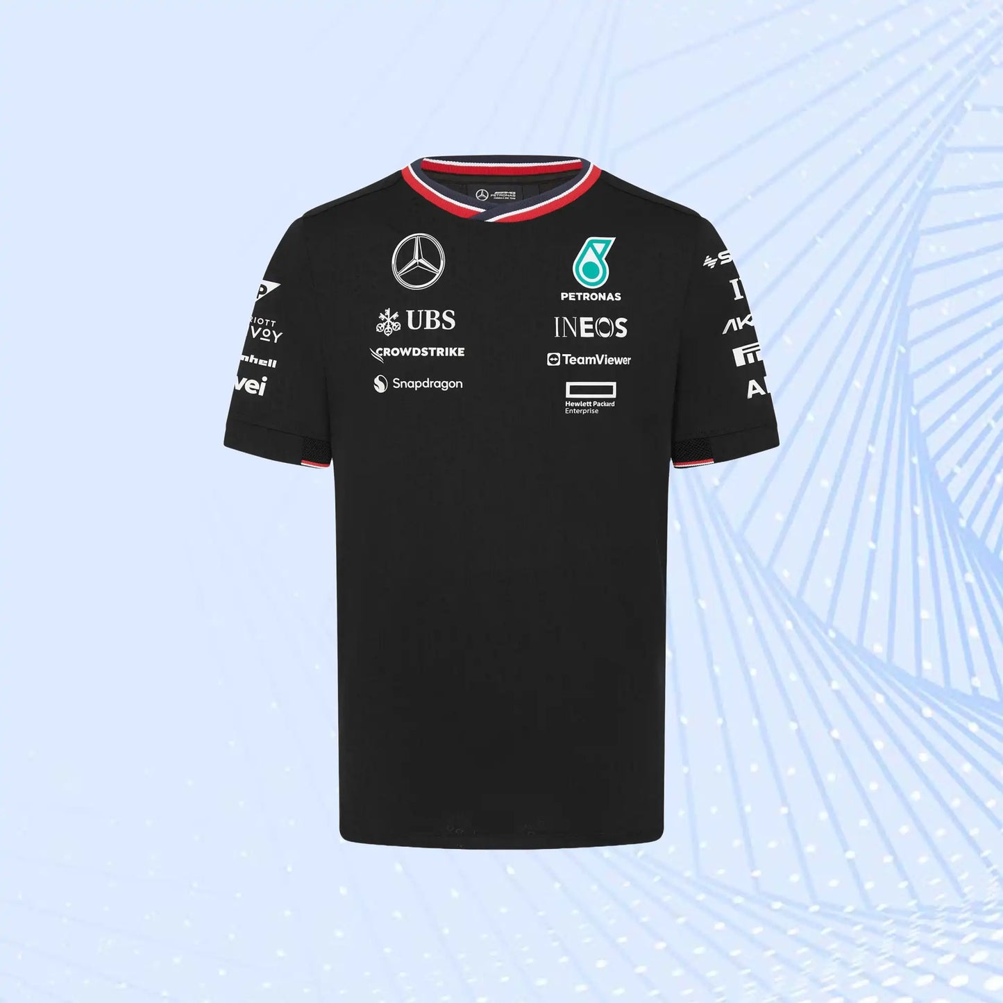 2024 Mercedes AMG Petronas F1 Team Driver T-Shirt - Black