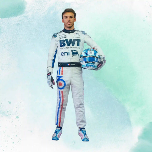 New 2025 Pierre Gasly Spanish Grand Prix BWT Alpine F1 Team Replica Racing Suit