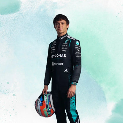 2026 George Russell & Kimi Antonelli Formula One Mercedes AMG F1 Replica Racing Suit