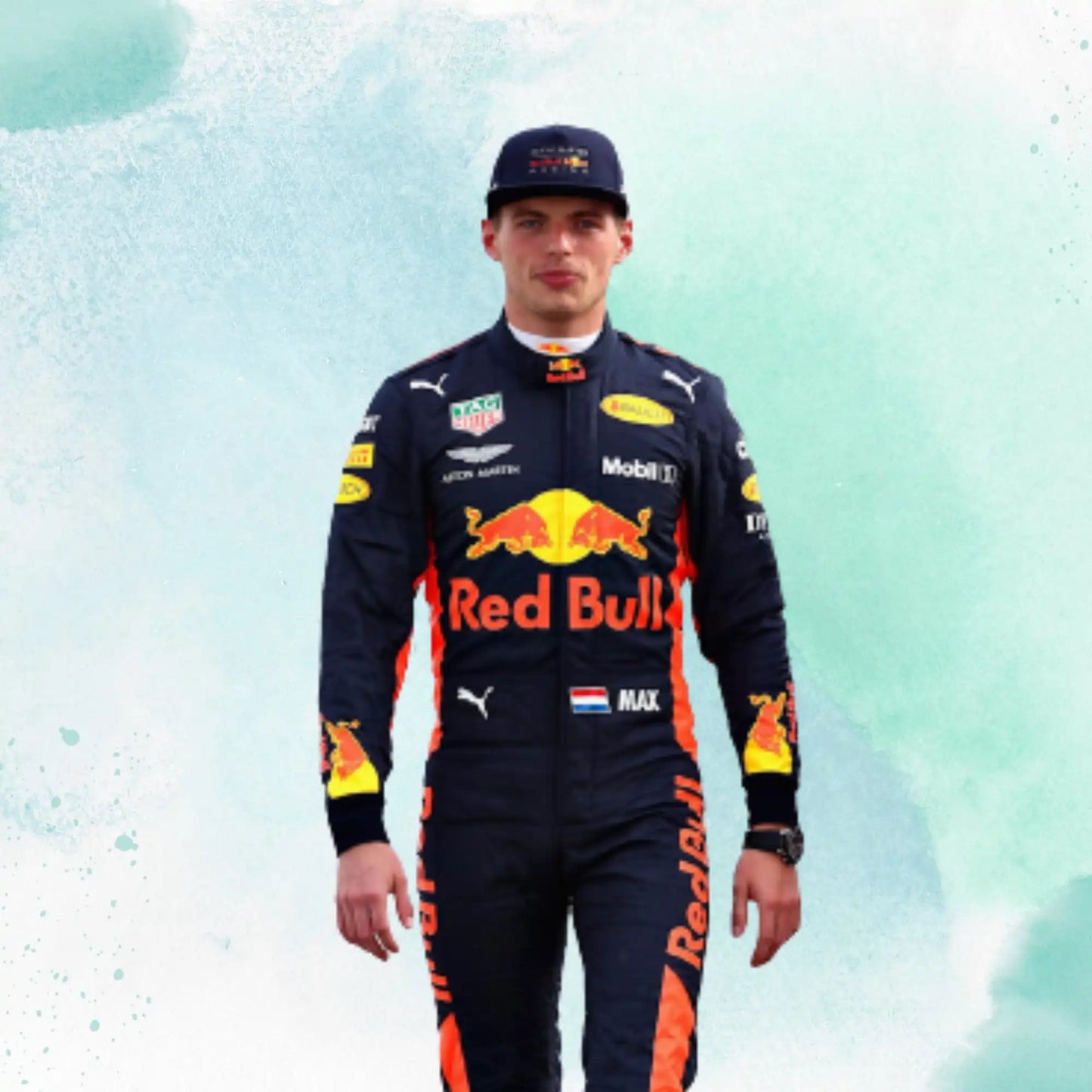 Max Verstappen 2017 F1 Race Red Bull Suit