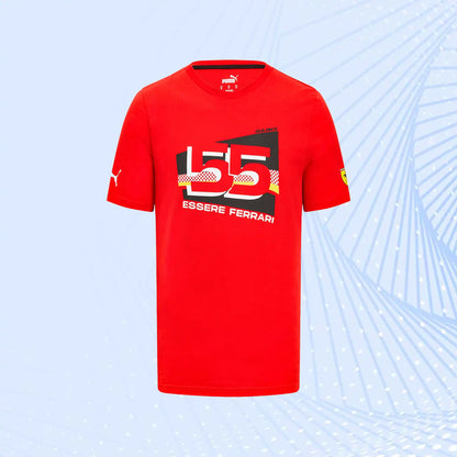 Carlos Sainz Scuderia Ferrari Puma Driver T-Shirt - Red