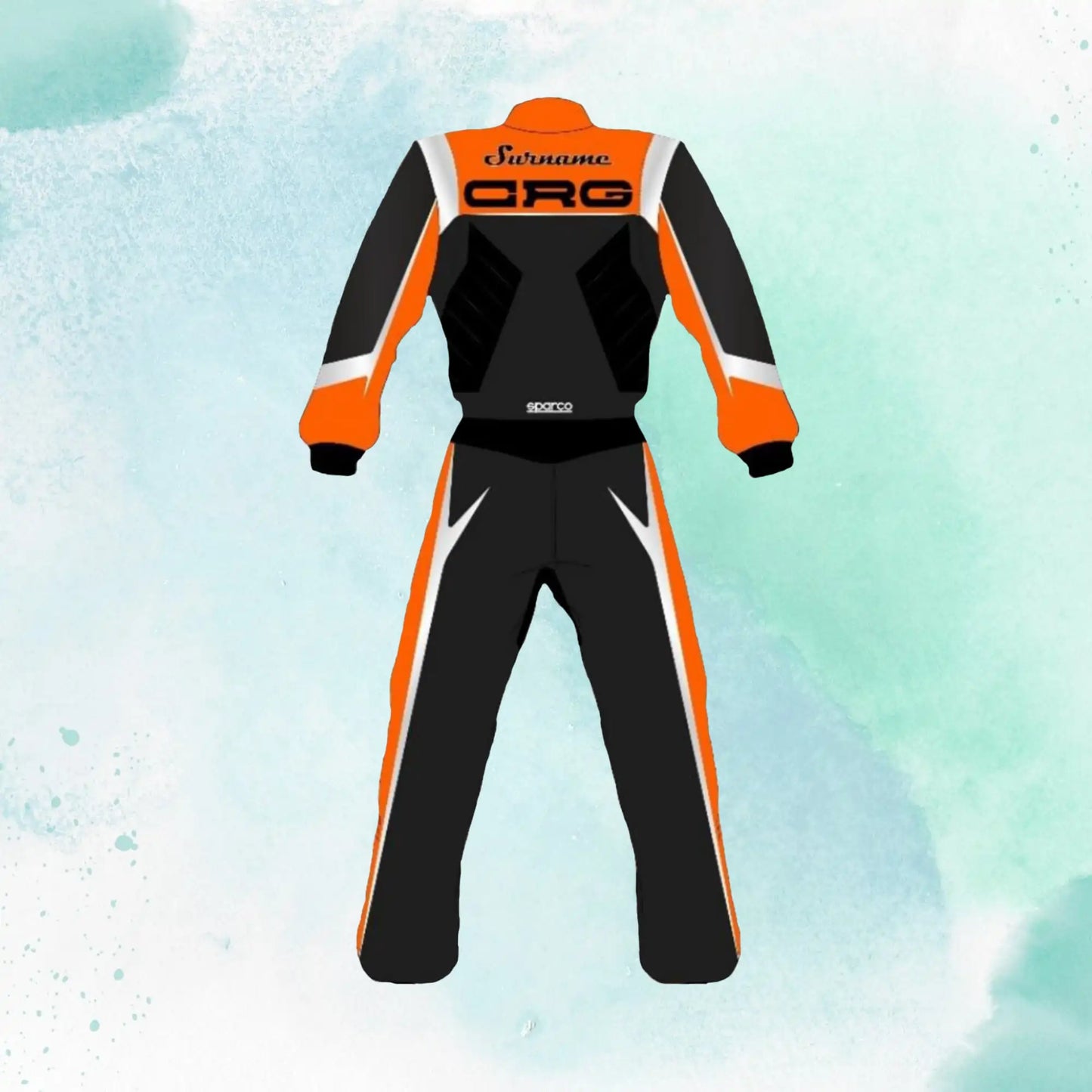 New 2025 CRG Go Karting Overall Sublimation Printed Go Kart Racing Suit