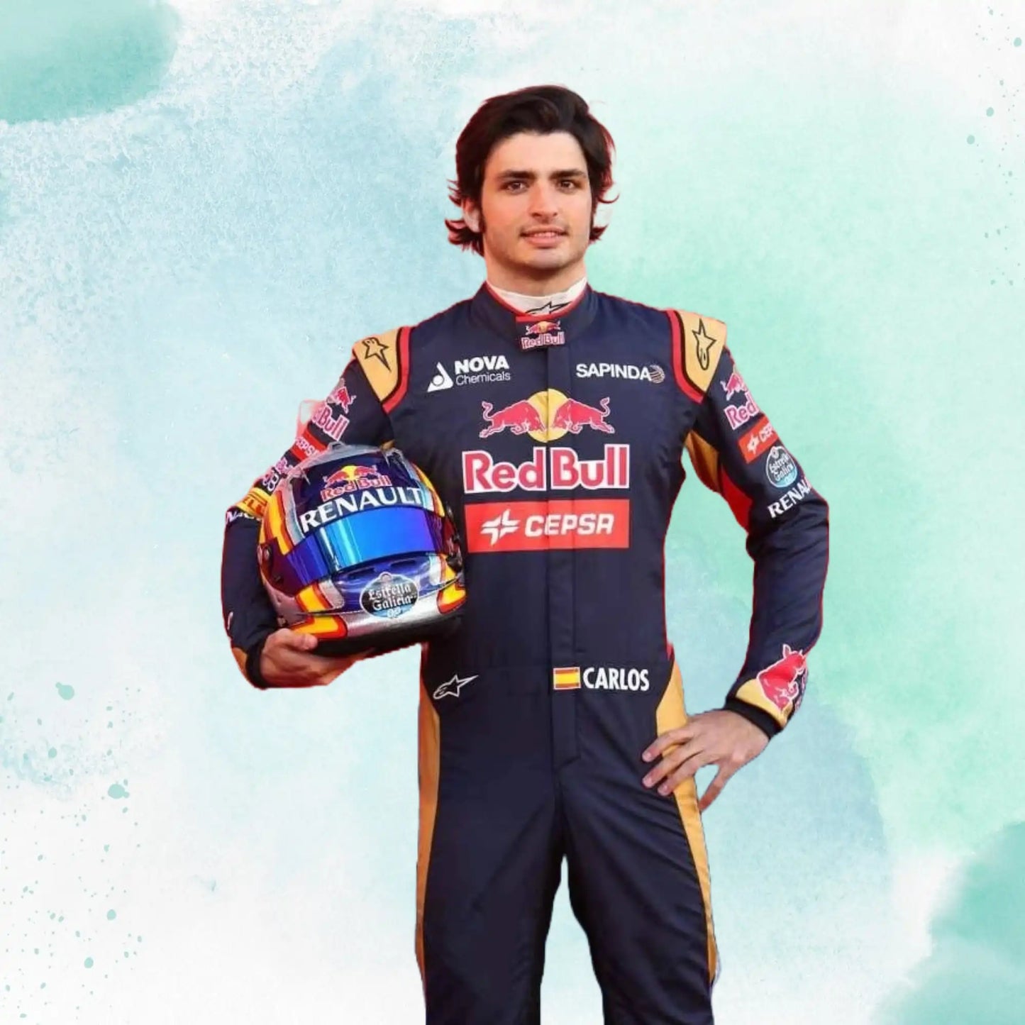 2015 Carlos Sainz Jr Red Bull Team Formula 1 Replica Racing Suit