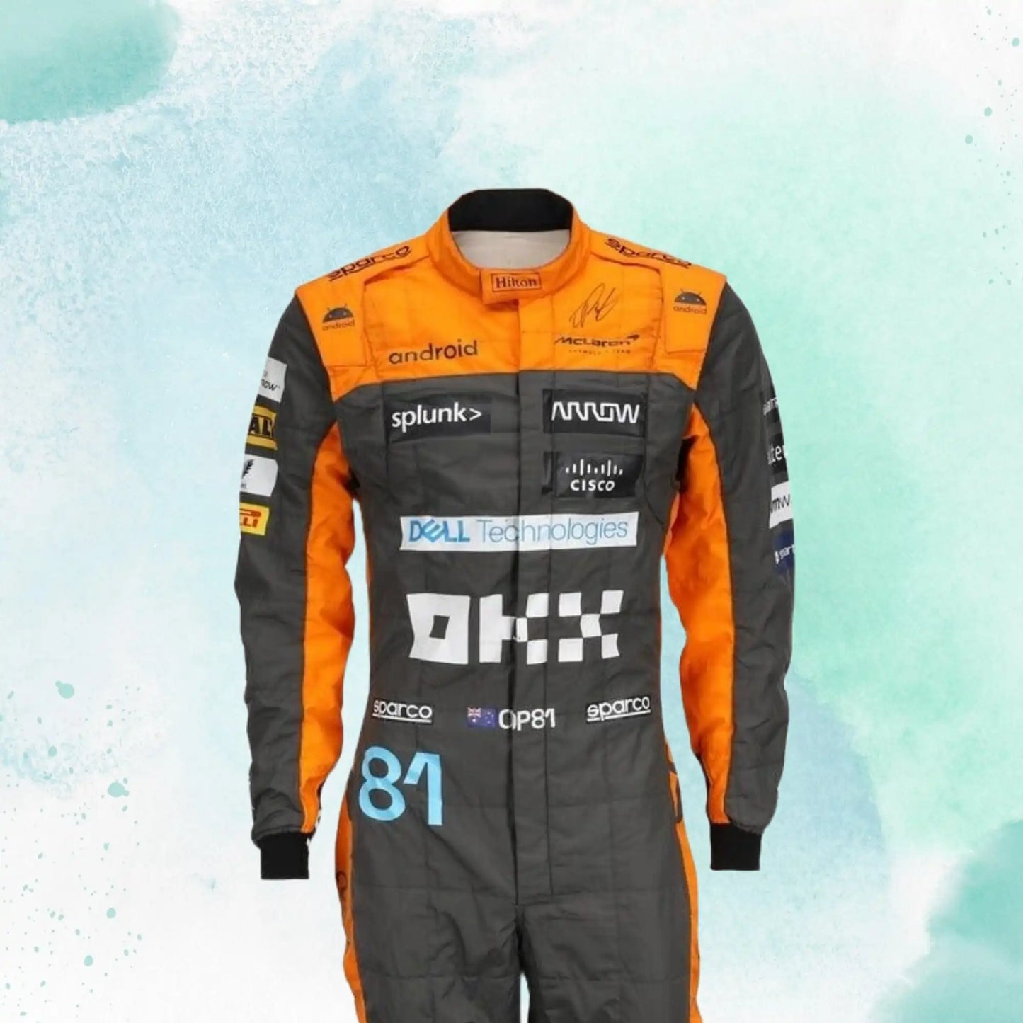 New 2023 Oscar Piastri Replica Race Suit F1 Team McLaren