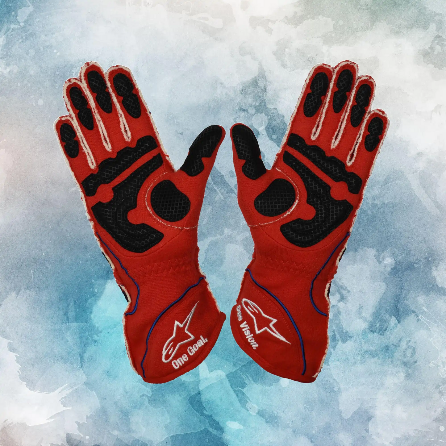 2008 Danica Patrick Original Alpinestars IndyCar Gloves / Danica Patrick Replica Race Gloves