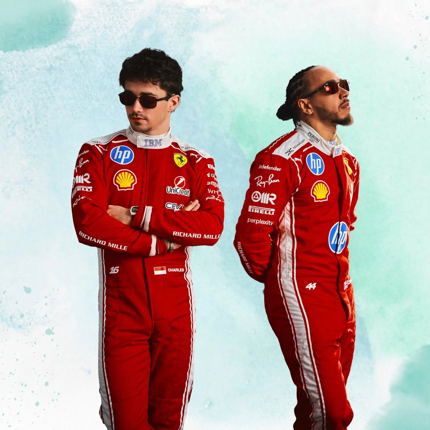 2026 Charles Leclerc & Lewis Hamilton Scuderia Ferrari HP F1 Team Replica Racing Suit