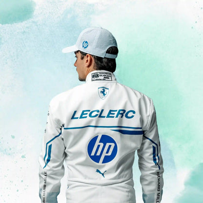 New 2025 Charles Leclerc Monaco GP Scuderia Ferrari HP F1 Team Replica Racing Suit