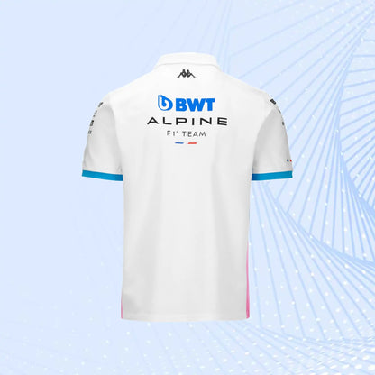 New 2024 BWT Alpine F1 Team 2024 Polo - White
