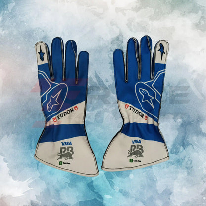 Visa RB F1 2024 Gloves / Visa Cash App RB Replica Race Gloves