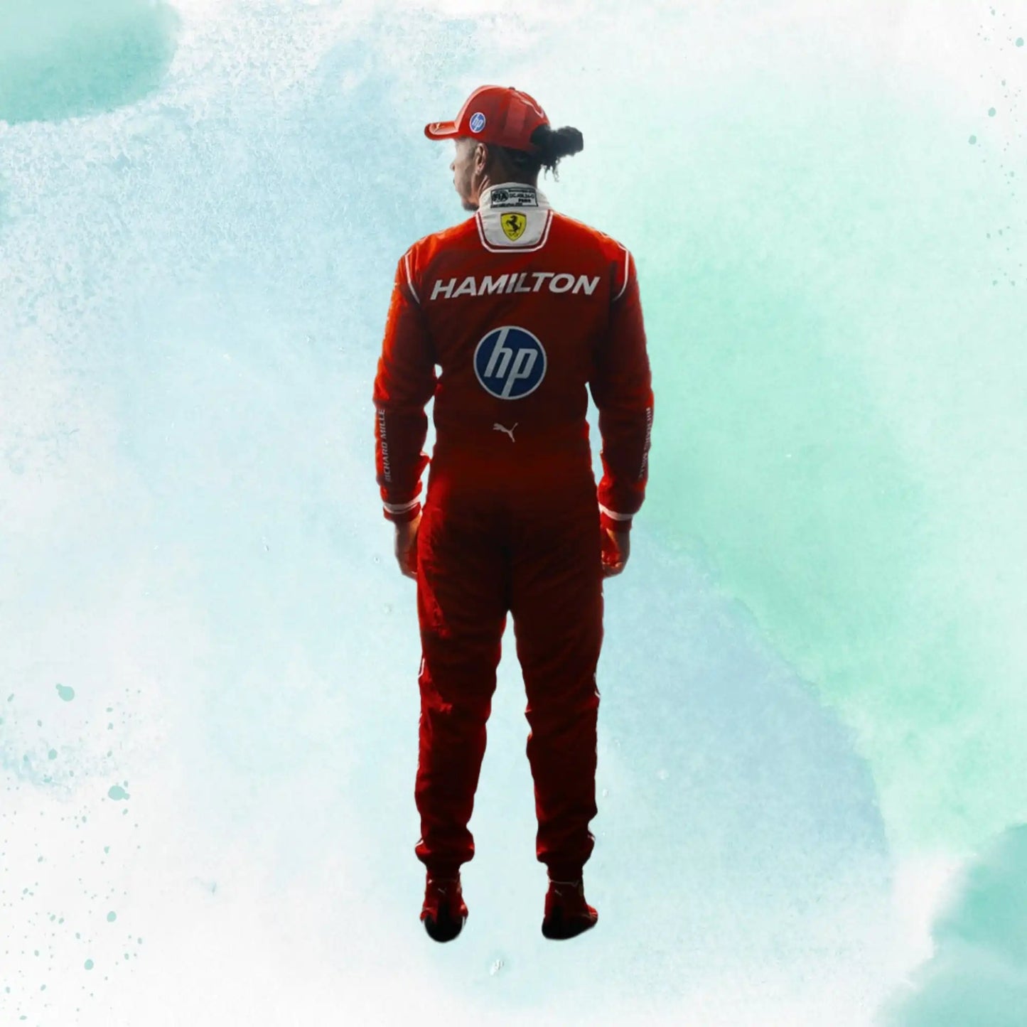 New 2026 Lewis Hamilton F1 Scuderia Ferrari HP Formula One Team Replica Racing Suit