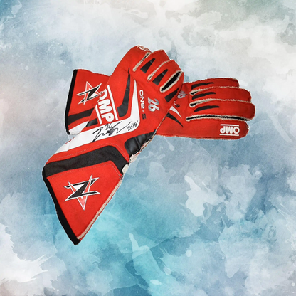 2018 Zach Veach Race Andretti Autosport Gloves / Andretti Autosport Replica Race Gloves