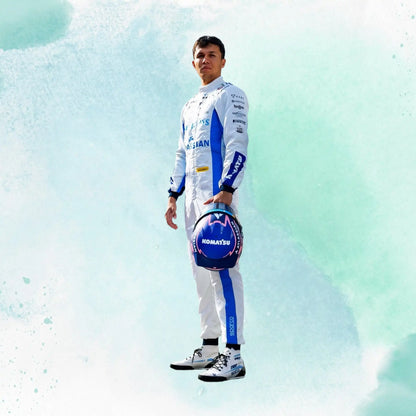 New 2026 Carlos Sainz & Alexander Albon Formula One Team Williams Racing F1 Replica Racing Suit