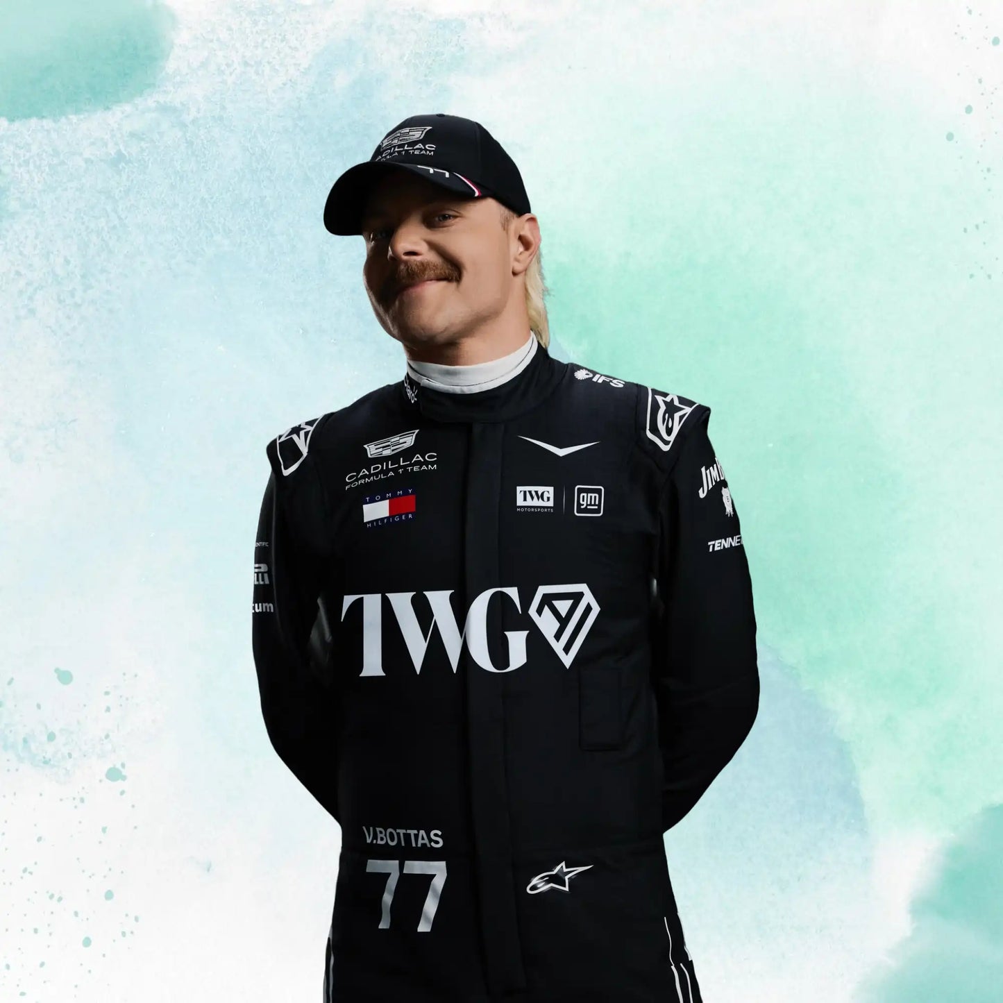 New 2026 Valtteri Bottas F1 Team Cadillac Formula 1 Team Replica Racing Suit