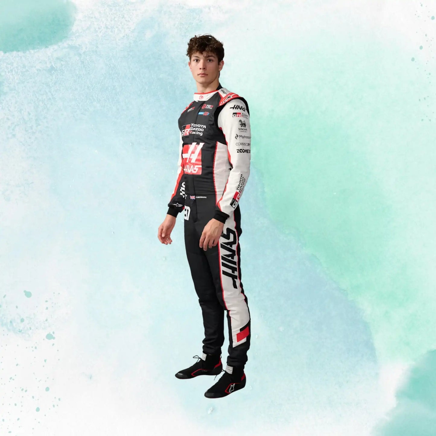 New 2026 Oliver Bearman Formula One MoneyGram Haas F1 Team Replica Racing Suit