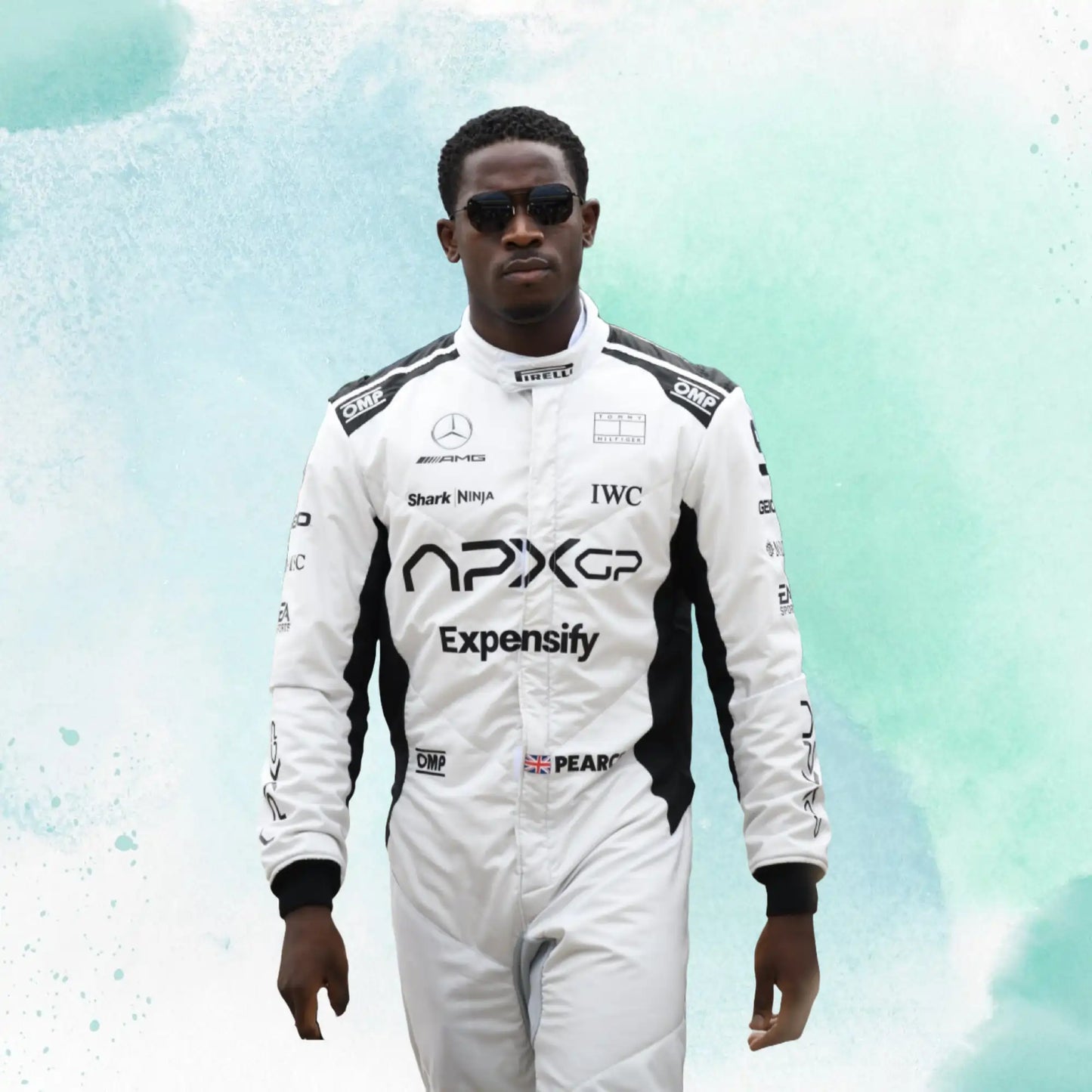 2025 Damson Idris Formula One The Movie APX GP F1 The Movie Replica Racing Suit
