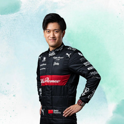 New 2023 Zhou Guanyu F1 Team Replica Racing Suit Alfa Romeo