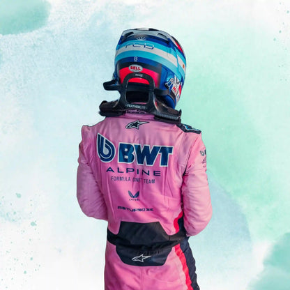 New 2025 Pierre Gasly Austrian Grand Prix BWT Alpine F1 Team Austrian GP Replica Racing Suit