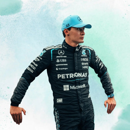 New 2026 George Russell Formula One Mercedes AMG F1 Team Replica Racing Suit