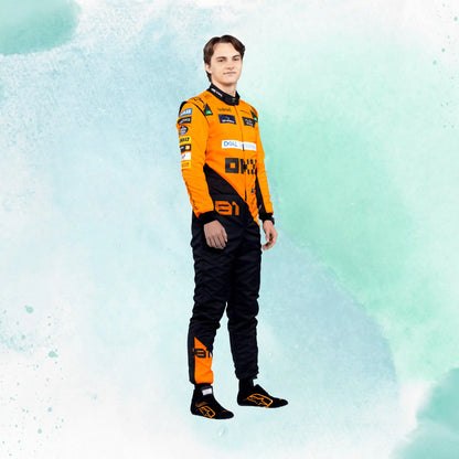 New 2024 Oscar Piastri McLaren F1 Team Replica Racing Suit