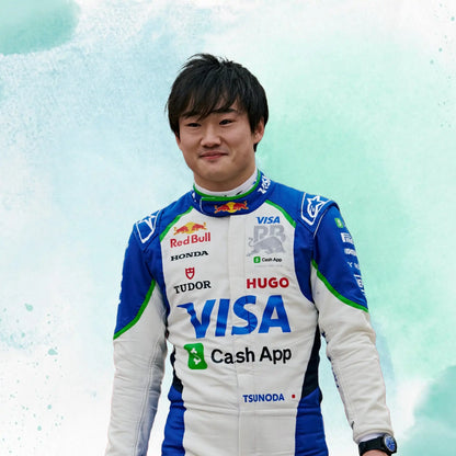 New 2025 Yuki Tsunoda Formula One Team Visa Cash App RB Replica Racing Suit