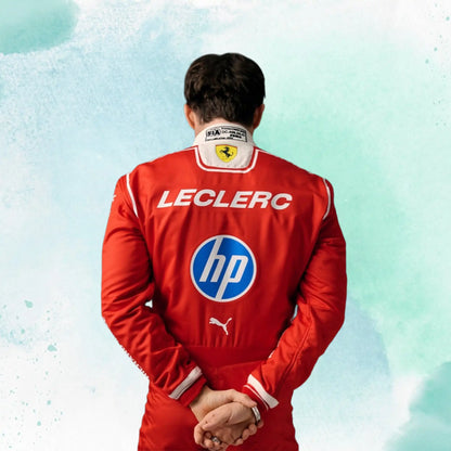 New 2026 Charles Leclerc Formula One Scuderia Ferrari HP F1 Team Replica Racing Suit