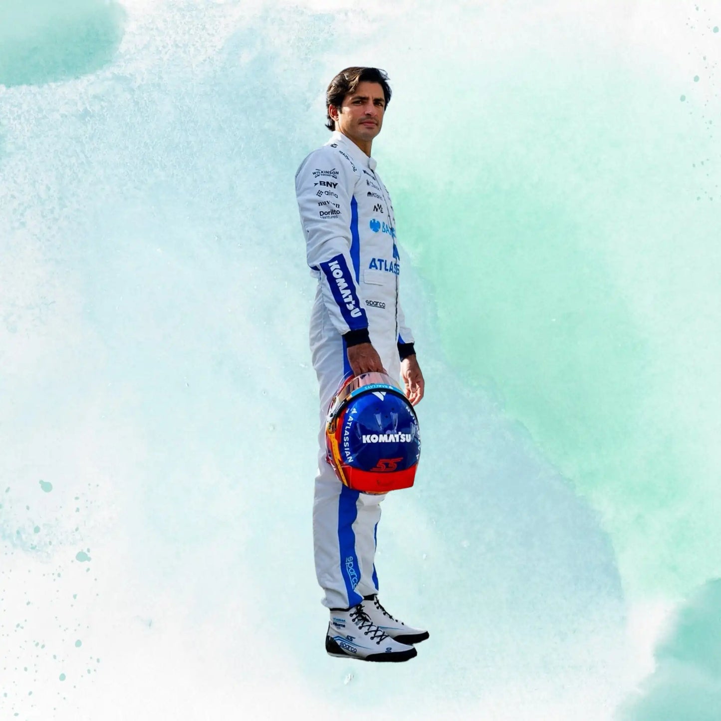 New 2026 Carlos Sainz & Alexander Albon Formula One Team Williams Racing F1 Replica Racing Suit