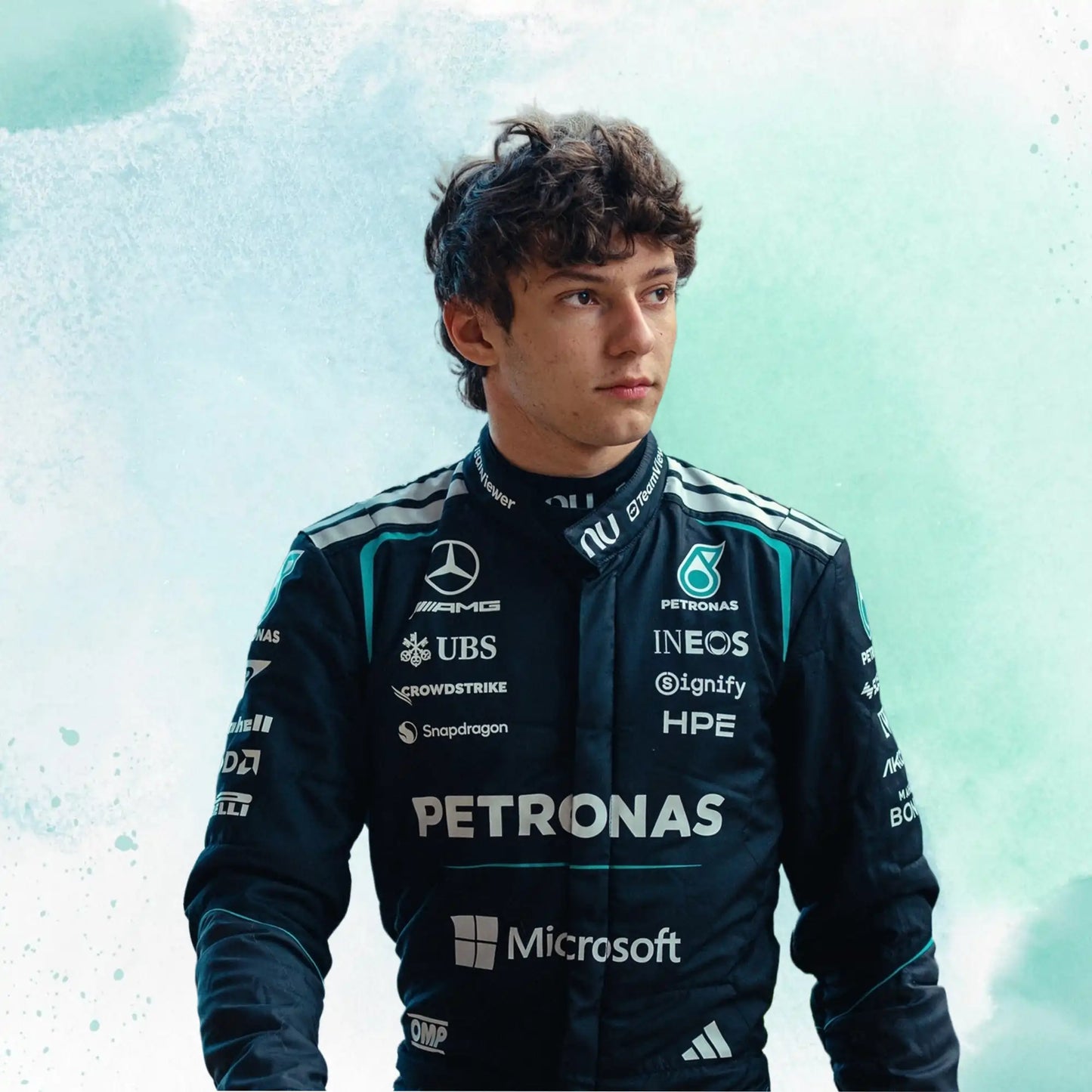 New 2026 Andrea Kimi Antonelli F1 Mercedes AMG Formula One Team Replica Racing Suit