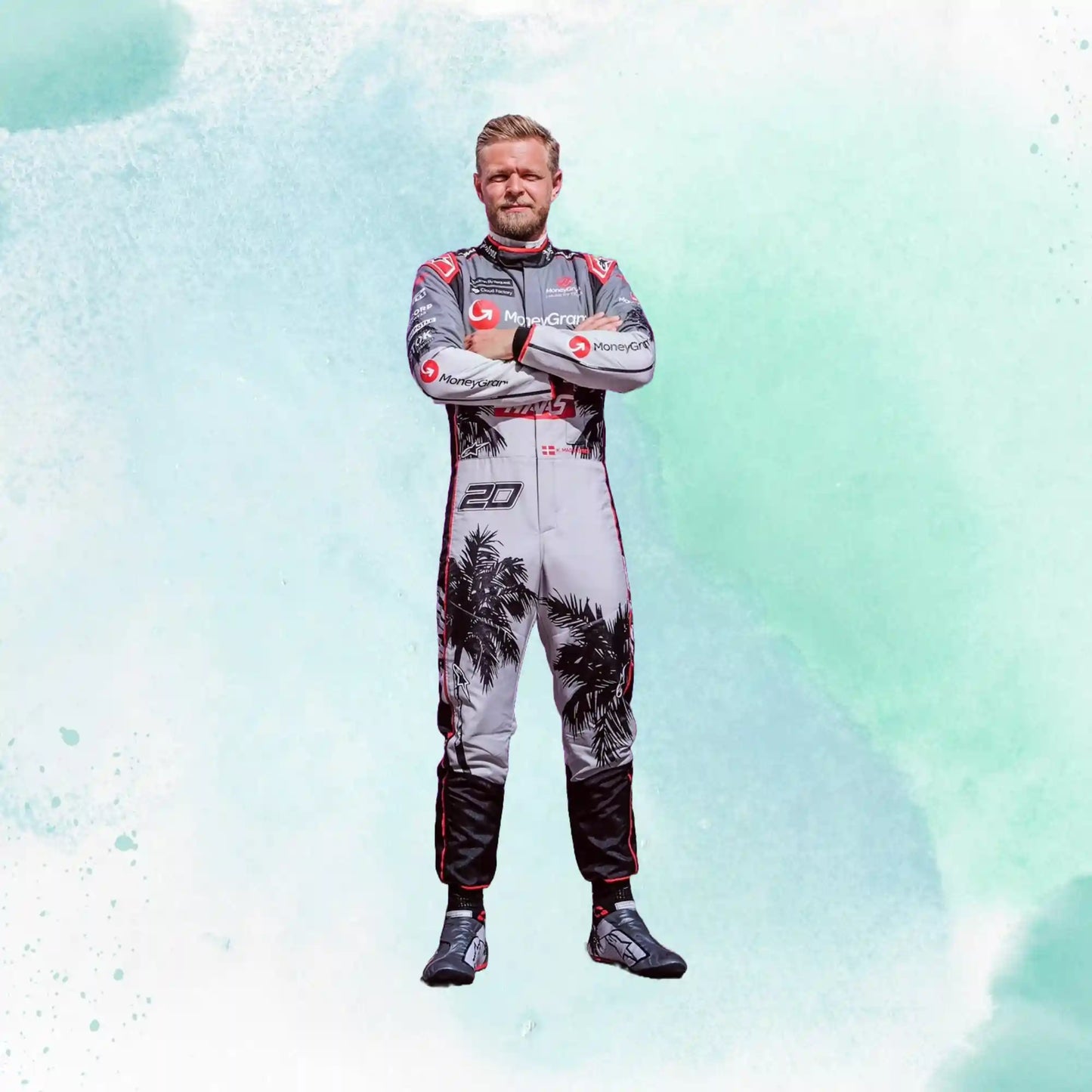 Kevin Magnussen New 2023 Haas F1 Team Miami Grand Prix Weekend Replica Racing Suit