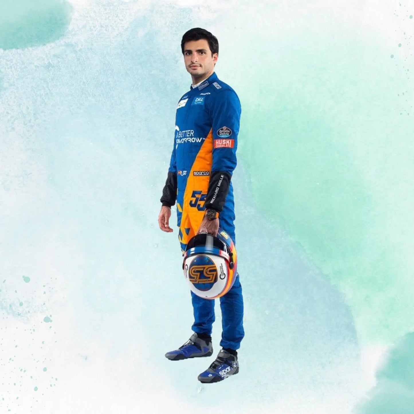 2019 Carlos Sainz Jr Mclaren Team Formula 1 Replica Racing Suit