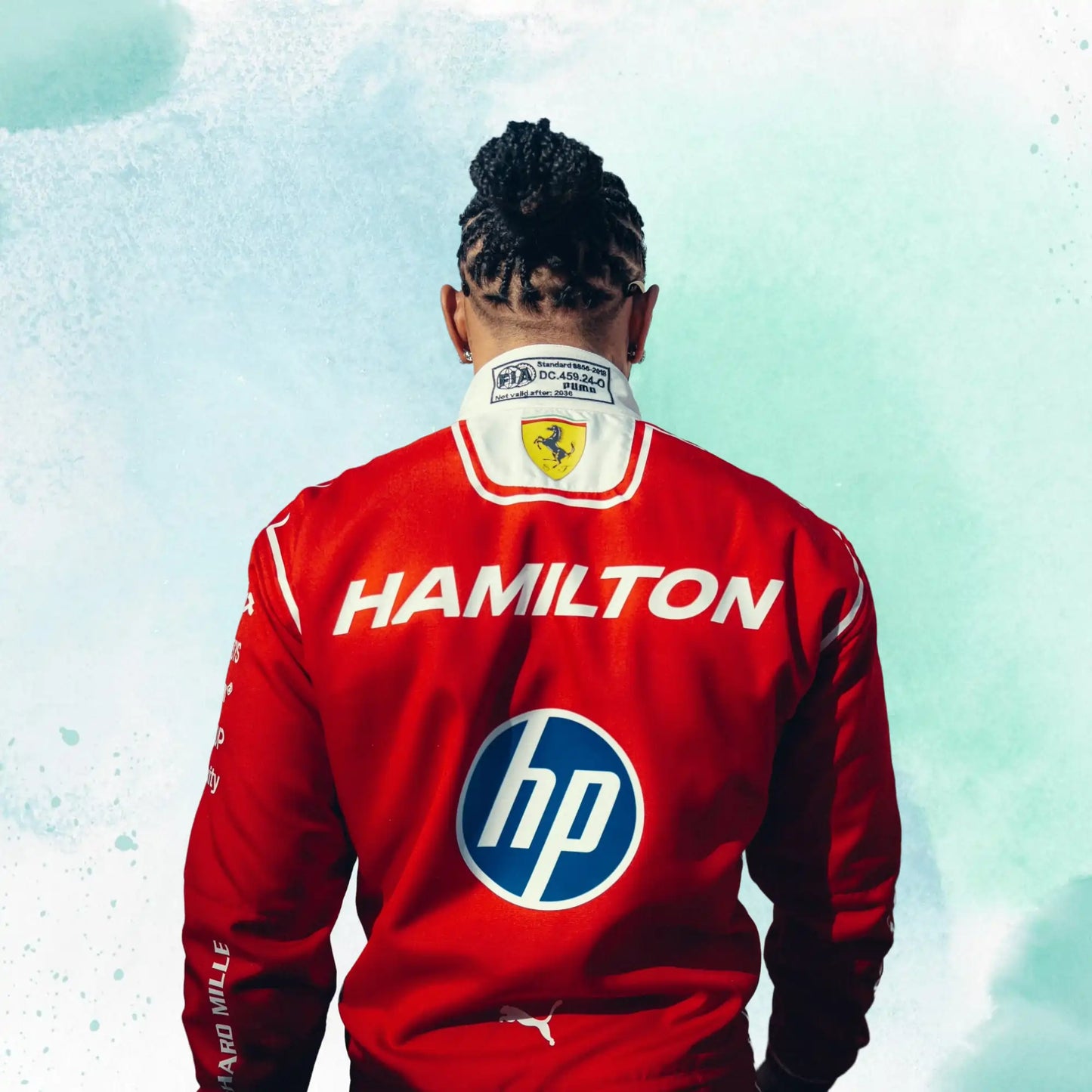 New 2026 Lewis Hamilton F1 Scuderia Ferrari HP Formula One Team Replica Racing Suit