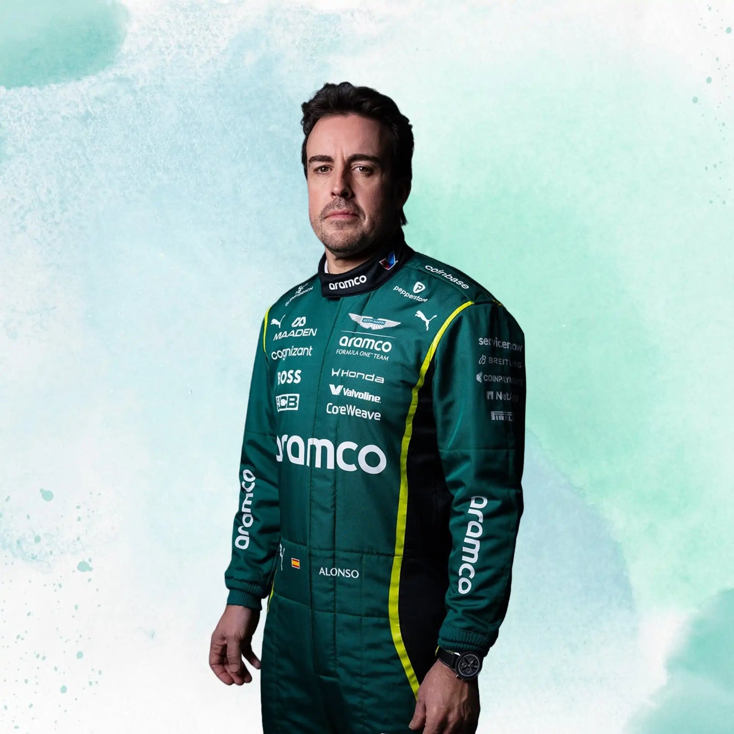 New 2026 Fernando Alonso Aston Martin F1 Team Replica Racing Suit