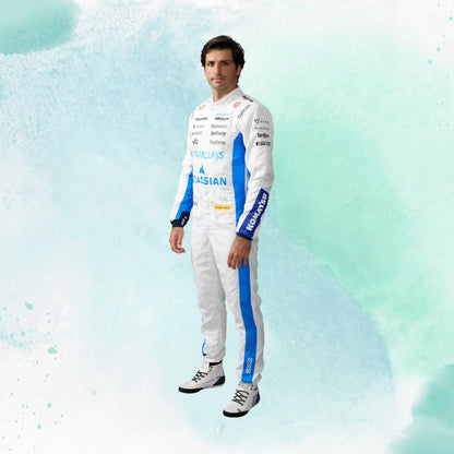 New 2026 Carlos Sainz & Alexander Albon Formula One Team Williams Racing F1 Replica Racing Suit
