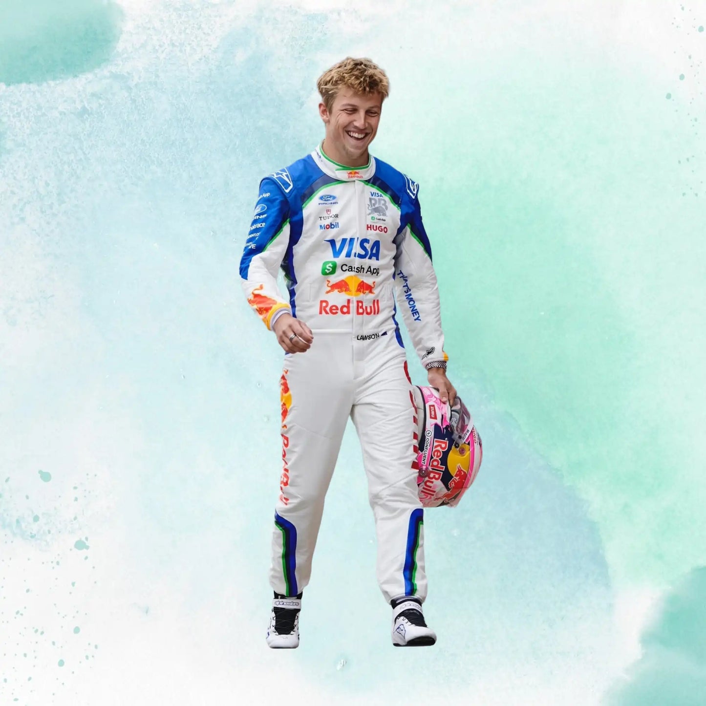 New 2026 Liam Lawson Racing Bulls Formula One Team Visa Cash App RB F1 Replica Racing Suit